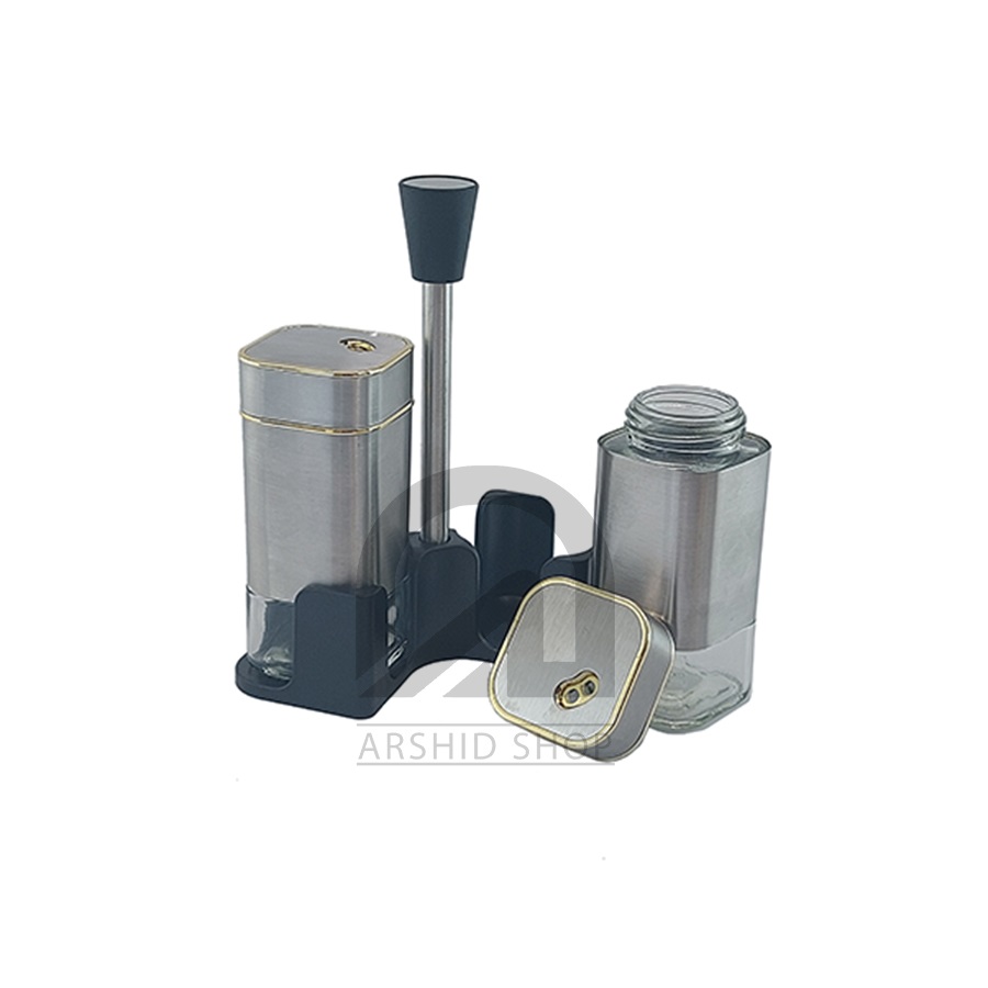 ست ادویه , چاشنی 2 تایی استیل مدل W1005