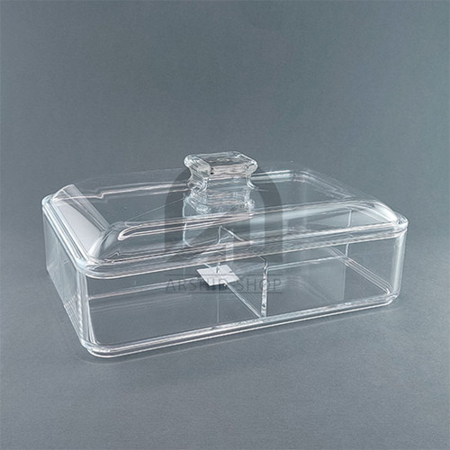 بیسکوئیت خوری مستطیل چهار خونه اکرولیک GHT مدل 1820