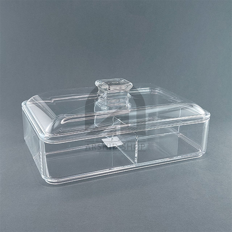 بیسکوئیت خوری مستطیل چهار خونه اکرولیک GHT مدل 1820