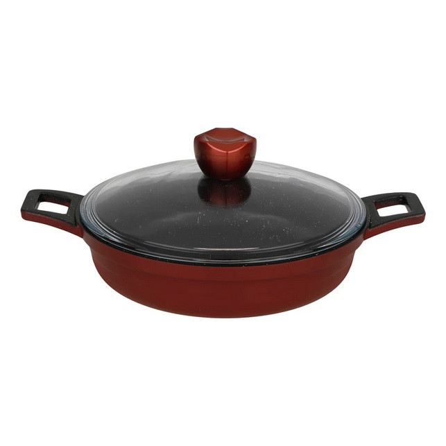 تابه دو دسته درب دار زرساب مدل جولیانا سایز 24