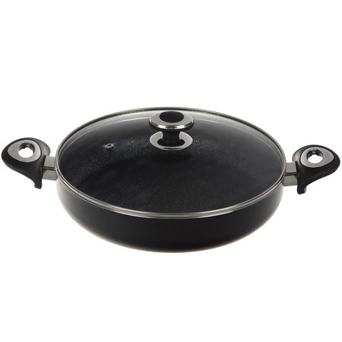 تابه دو دسته درب دار زرساب مدل گرانیتا سایز 28