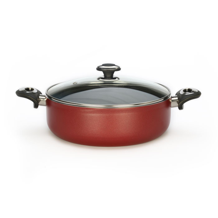 قابلمه کوتاه زرساب مدل گرانیتا سایز 28 GT428 زرشکی