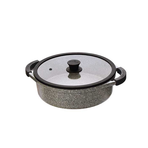 قابلمه کوتاه زرساب مدل منارک پلاس سایز 28 MP428 طوسی